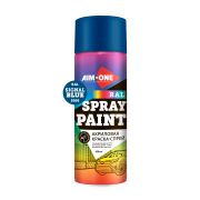 Акриловая краска-спрей Aim-one RAL-5005, Acryl Spray paint signal blue, сигнально-синий (450 мл)