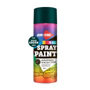 Акриловая краска-спрей Aim-one RAL-6005, Acryl Spray paint moss green, зеленый мох (450 мл)