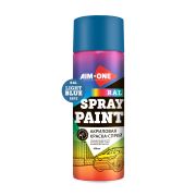 Акриловая краска-спрей Aim-one RAL-5012, Аcryl Spray paint light blue, голубой (450 мл)