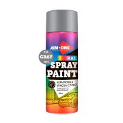 Акриловая краска-спрей Aim-one RAL-7046, Aim-one Acryl Spray paint gray, серый (450 мл)