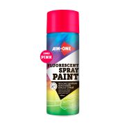 Флуоресцентная краска-спрей Aim-one fluorescent pink, розовая (450 мл)